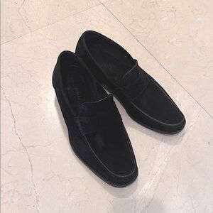 Bruno Magli Black Suede Loafers
